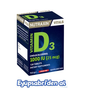 Nutraxin D3 Vitamin 1000 IU 120 Tablet 1Piece