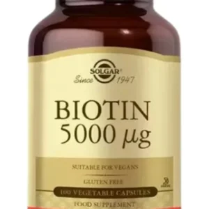 SOLGAR BIOTIN 5000 MCG 100 CAP