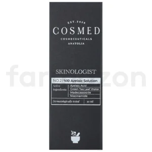 Cosmed Skinologist %10 Azelaic Solution - Azelaik Asit ve Yeşil Çay içeren Leke Karşıtı Serum 30 ml