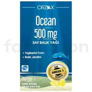 Ocean Omega 3 Balık Yağı 500 mg 60 Kapsül