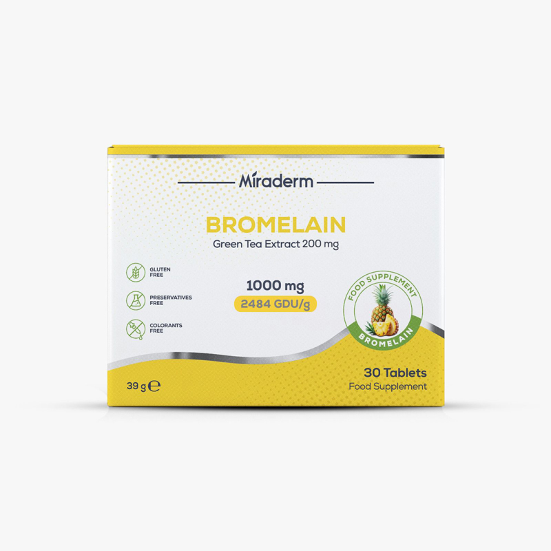 MIRADERM BROMELAIN 1000 MG 30 TABLET