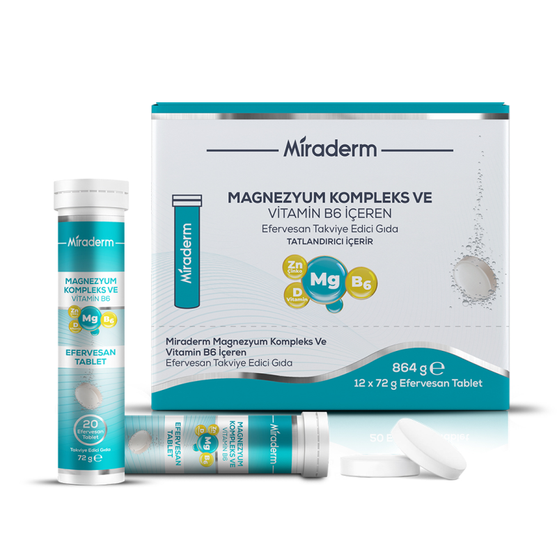 MIRADERM MAGNEZYUM 20 EFERVESAN